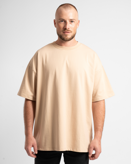 Luxe Oversized Tee - Sand