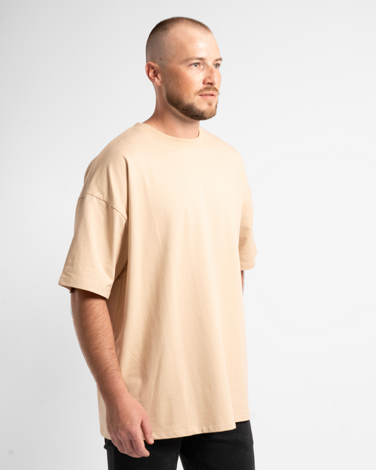 Luxe Oversized Tee - Sand
