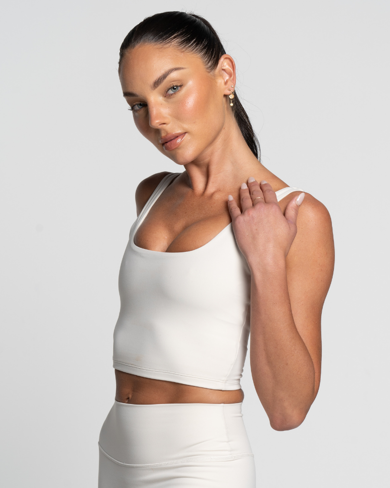 Square Neck Tank - Off-White