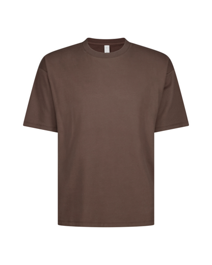 Luxe Oversized Tee - Chocolate