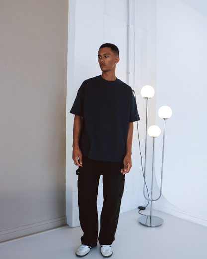 Luxe Oversized Tee - Navy