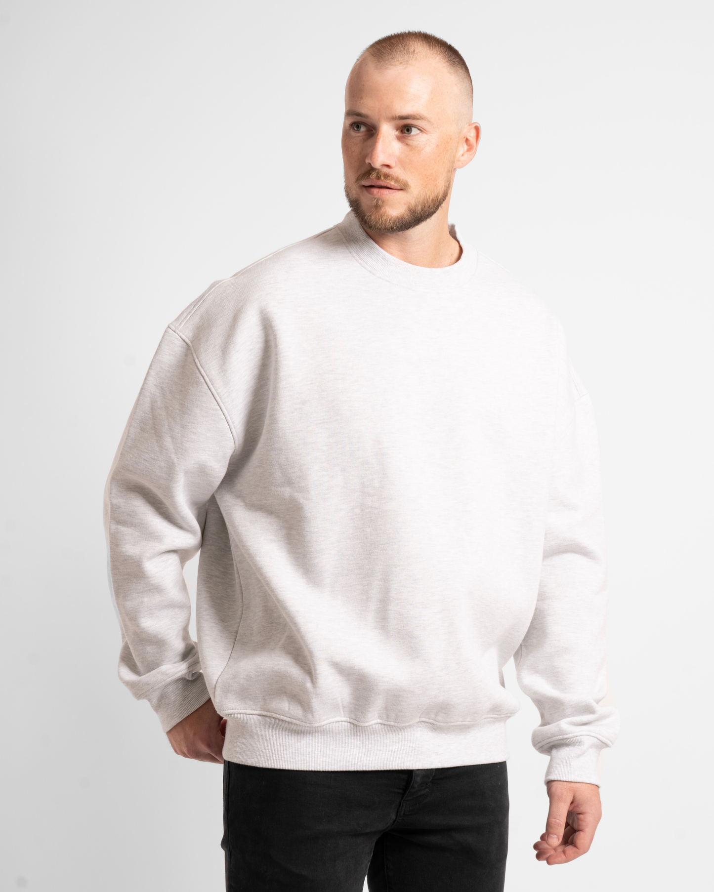 Unisex Classic Crew - Grey Marle