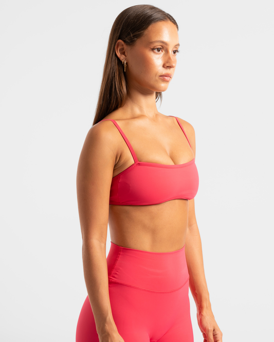 Backless Crop - Raspberry