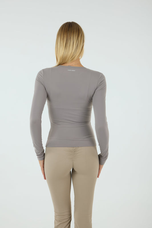 TULLEAH LONG SLEEVE - SLATE