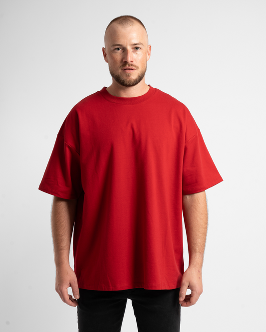Luxe Oversized Tee - Red