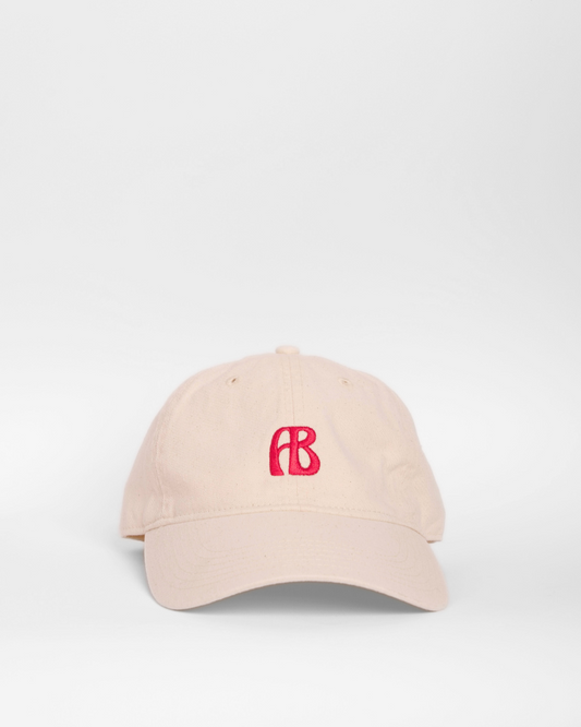 AB Cap - Natural/Raspberry
