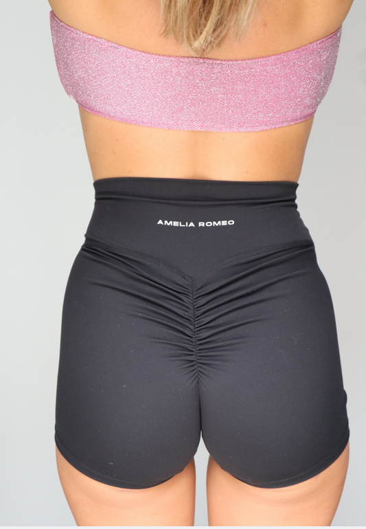 Scrunch Shorts - Black