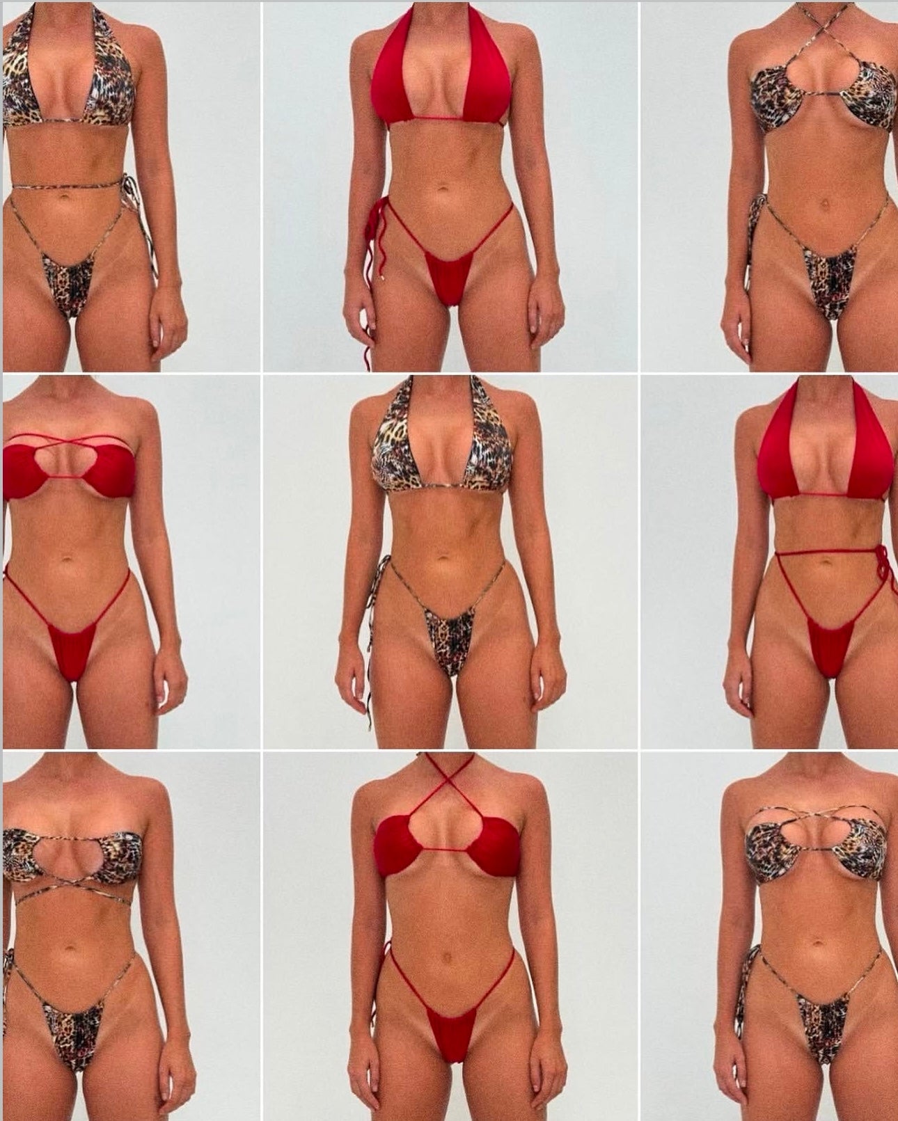 Erin Multiway Bikini Top - Cherry