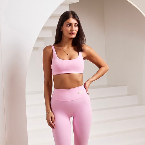 Chrissy Smooth Crop Top - Baby Pink